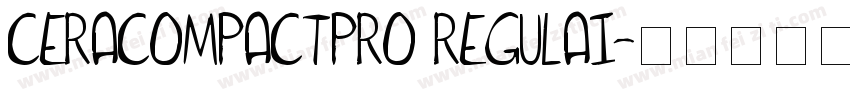 CERACOMPACTPRO REGULAI字体转换